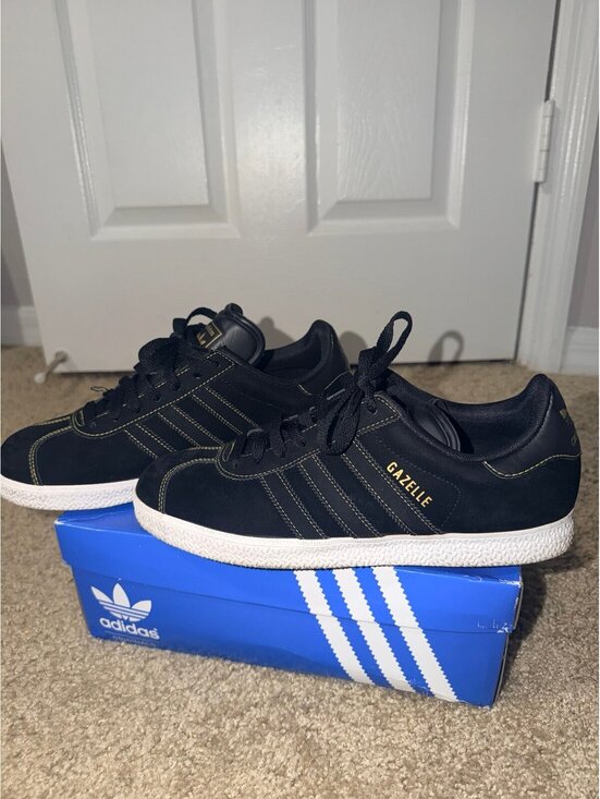adidas Other - Adidas Gazelle II Black Metallic Gold Men’s 8.5 Sneakers